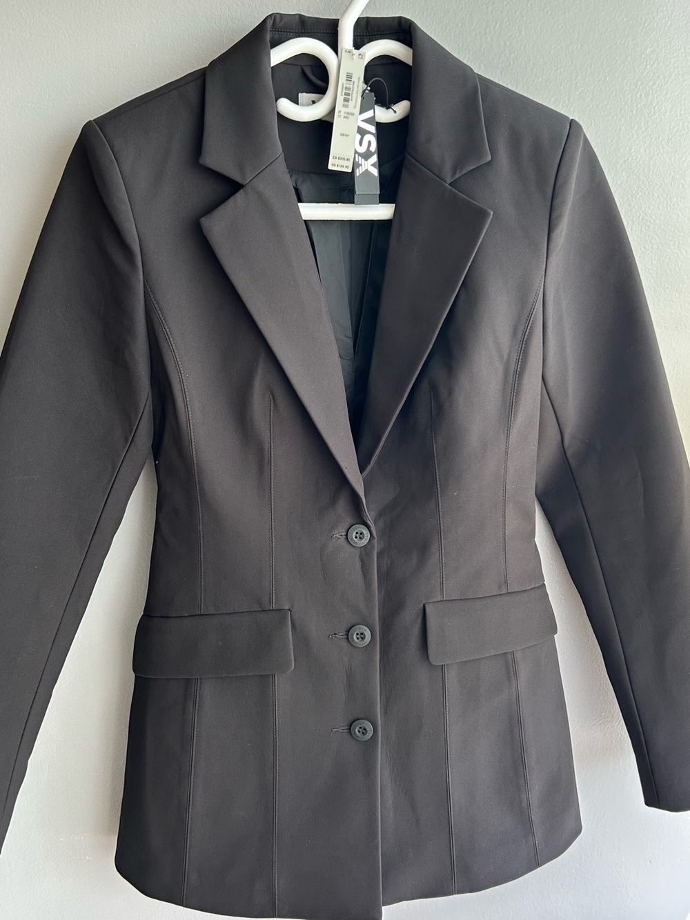 VSX Structured Black Three-Button Tailored Blazer - BRAND NEW